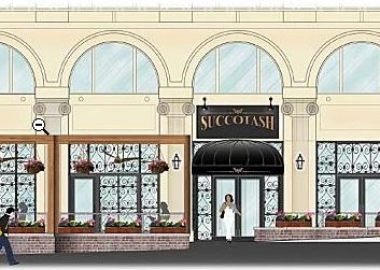 Edward Lee will open Succotash in National Harbor in May. (Graphic: Rich Markus Architects/Kneed Hospitality + Design)
