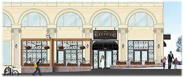 Edward Lee will open Succotash in National Harbor in May. (Graphic: Rich Markus Architects/Kneed Hospitality + Design)