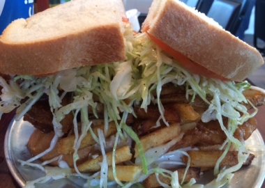 Not your regular pastrami and cheese, piled high. (Photo: Diana Veseth-Nelson/DC on Heels)