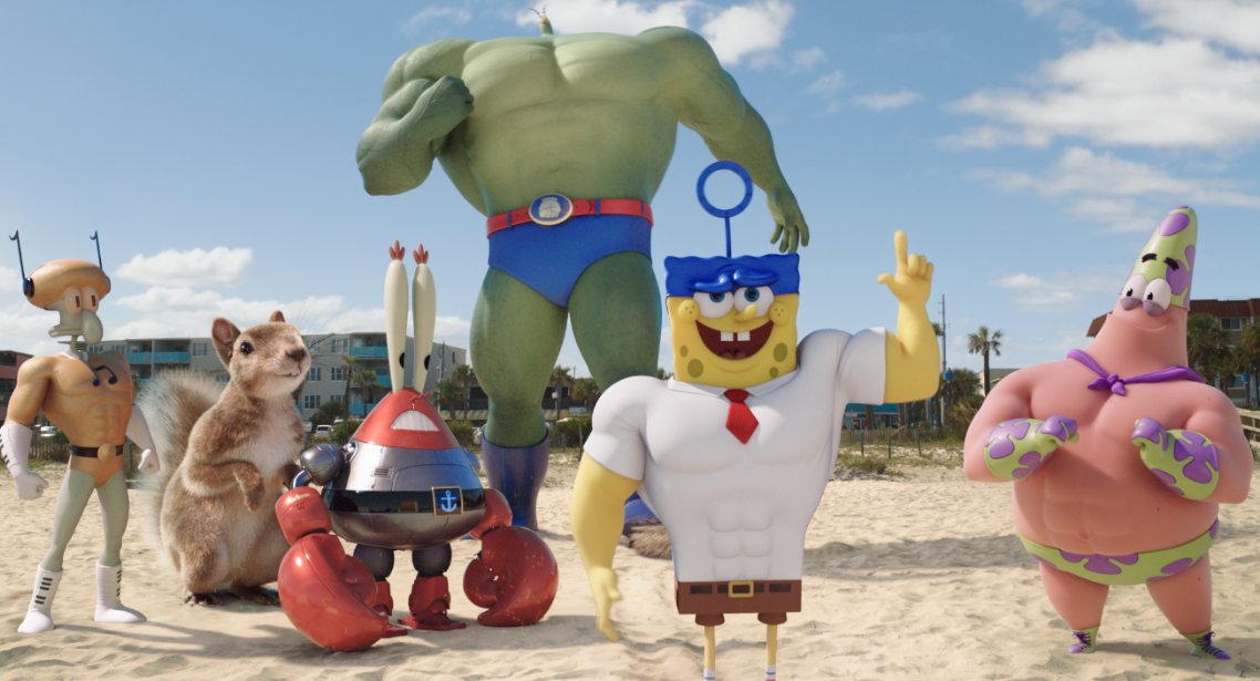 The cast of "The SpongeBob Movie: Sponge Out of Water." (Photo: Paramount Pictures)