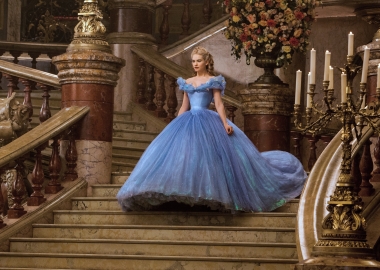 Cinderella (Lily James) enters the ball in Cinderella. (Photo: Disney)