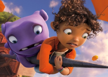 Jim Parsons is the voice of Oh (left) and Rihanna is the voice of Gratuity 'Tip' Tucci in Dreamworks Animation's 