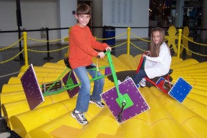 The National Math Festival will bring all kids of mathematics-related events to the Smithsonian on Saturday including a squared wheeled bicycle. (Photo: National Museum of Mathematics)