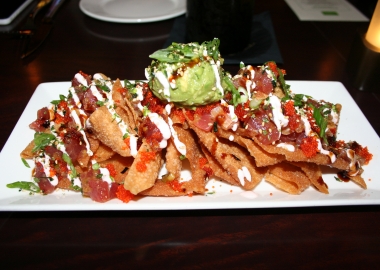 The tuna tartar nachos were a big hit at Trio Grill. (Photo: Mark Heckathorn/DC on Heels)