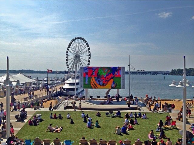Watch a free movie each Sunday beginning at 6 p.m. at National Harbor. (Photo: National Harbor)