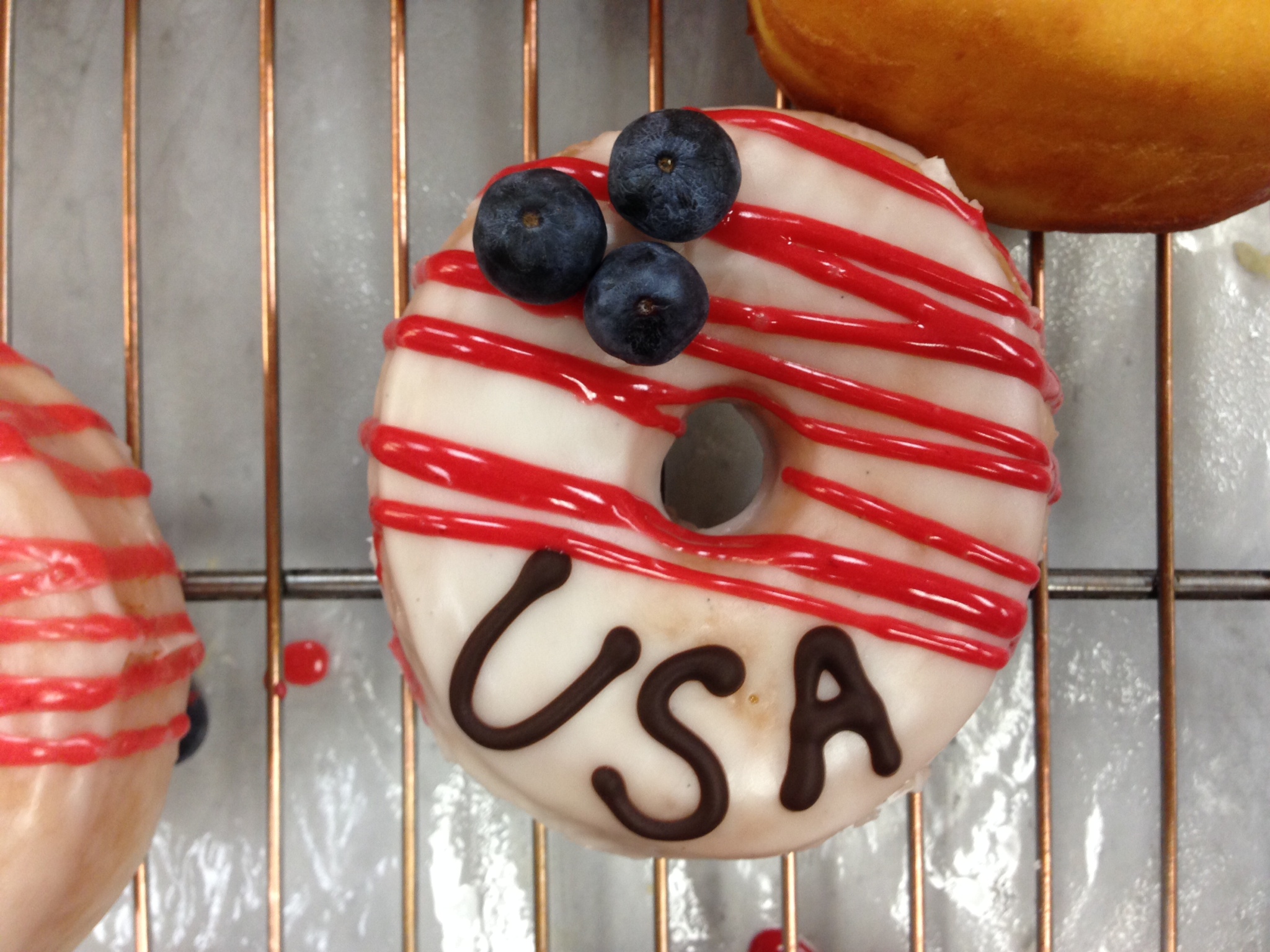 Astro Doughnuts & Fried Chicken is offering a special USA doughnut on July 4. (Photo: Astro Doughnuts & Fried Chicken)