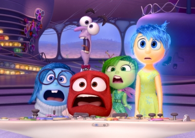 Sadness (L to R), Fear, Anger, Disgust and Joy from Inside Out. (Photo: Pixar)