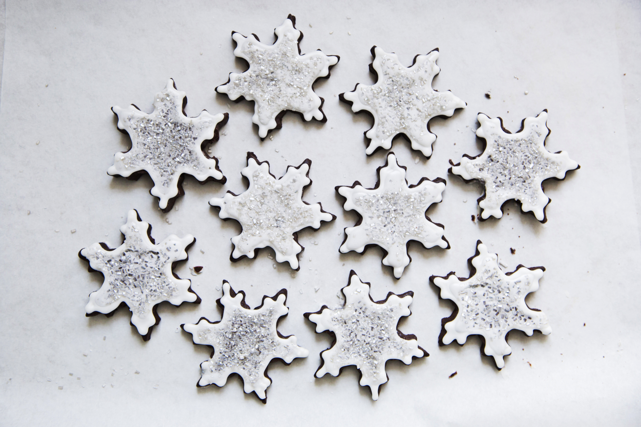 Chocolate snowflake cookies are available at RareSweets in CityCenterDC today. (Photo: RareSweets)