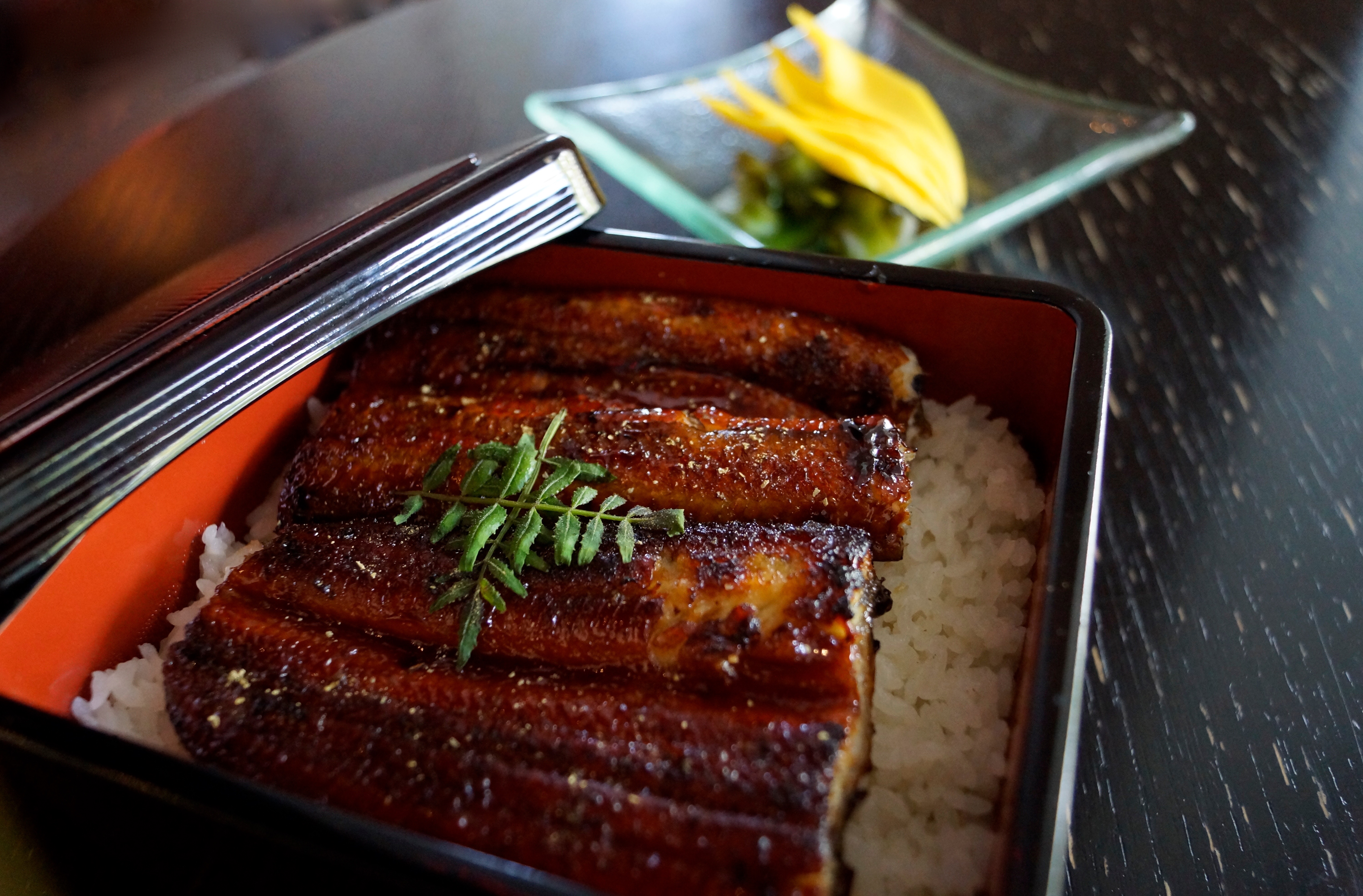 Sushiko will be serving ina-jyu, a dish made of broiled eel and rice, all month long. (Photo: Paula Olinto)