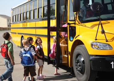 With back-to-school time approaching, parents should talk to their children about school bus safety. (Photo: iStockPhoto)