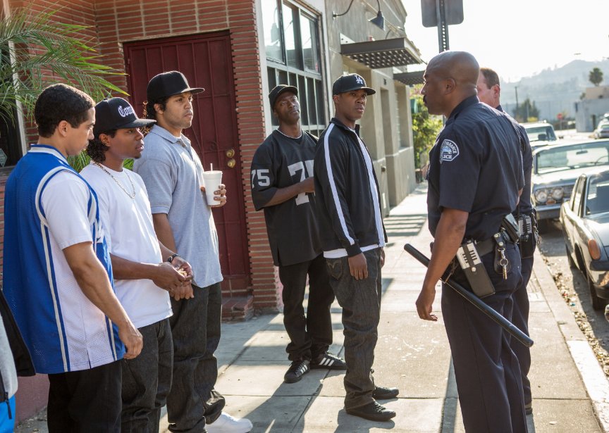 Straight Outta Compton, the N.W. A. biopic, was topped the box office for the third weekend in a row. (Photo: Jaimie Trueblood/Universal Pictures)