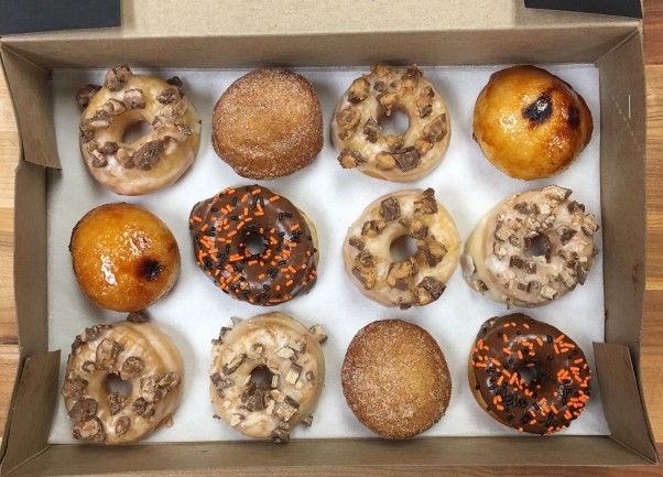Astro Doughnuts is selling Halloween candy-themed mini doughnuts today. (Photo: Astro Doughnuts and Fried Chicken)