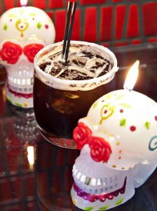 One of Fuego's featured drinks during its Day of the Dead celebration is the Ashes-to-Ashes made with Patron XO, dark cocoa liqueur, Mexican arbol syrup and coffee. (Photo: Fuego)