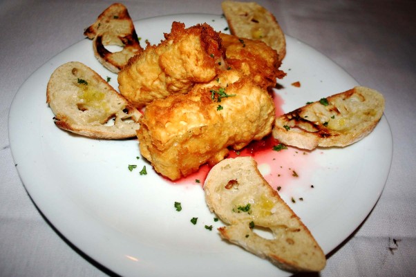 Don't pass up the fried brie with fruit compote and crostini. (Photo: Mark Heckathorn/DC on Heels)