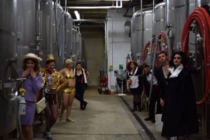 The Sonci Transducers visit D.C. Brau's brewery. (Photo: D.C. Brau)