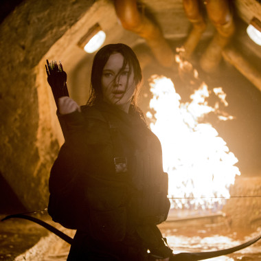 Jennifer Lawrence stars at Katniss Everdeen in The Hunger Games: Mockingjay -- Part 2. (Photo: Murray Close/Lionsgate Entertainment)