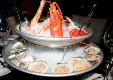The royal plateau includes a whole lobster, 18 oysters, 12 clams, eight shrimp and a seasonal crab selection for $130. (Photo: Mark Heckathorn/DC on Heels)