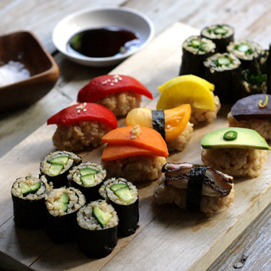 Sushiko is now offering a nine-course vegan tasting menu with advance reservations. (Photo: Sarah Gim)