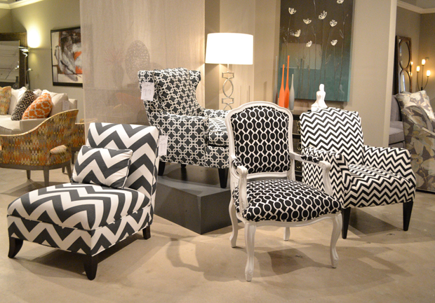Geometric designs in bold, blocky prints are in. (Photo: Hooker Furniture)