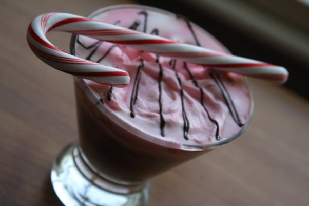 Trummer's on Main is featuring a different cocktail each night until Christmas including this  Chocolate-Candy Cane mad with Valrhona chocolate, brandy and candy cane foam on Dec. 17. (Photo: Trummer's on Main/Facebook)