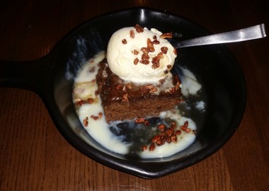 The Tennessee whiskey cake was the best part of this TGI Friday's dinner. (Photo: Mark Heckathorn/DC on Heels)