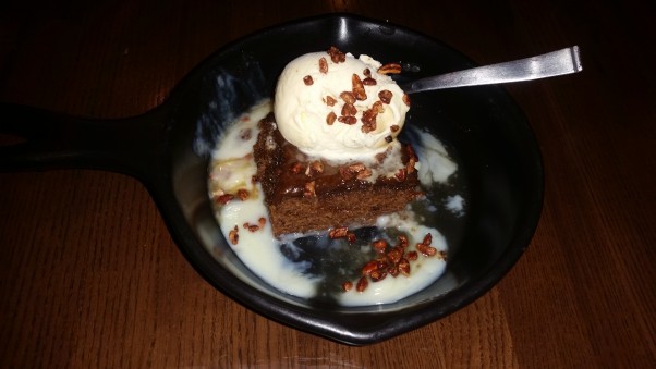The Tennessee whiskey cake was the best part of this TGI Friday's dinner. (Photo: Mark Heckathorn/DC on Heels)