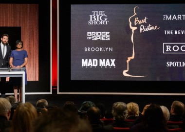 Actor John Krasinski from The Office and Academy of Motion Picture Arts and Sciences President Cheryl Boone Isaacs announce the nominees for best picture. (Photo: Academy of Motion Picture Arts and Sciences)