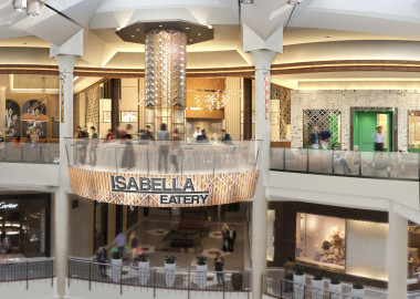 Isabella Eatery will take over the Tysons Galleria third floor food court and include 10 different concepts. (Rendering: Streetsense)