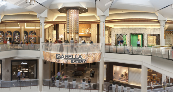 Isabella Eatery will take over the Tysons Galleria third floor food court and include 10 different concepts. (Rendering: Streetsense)