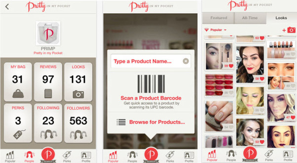 Pretty in My Pocket lets you interact with your friends and other beauty lovers. (Photo: Mustzee.com)
