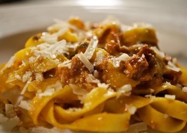 Fresh made tagliatelle bolognese at one of the New England Alta Strada restaurants. (Photo: Alta Strada/Facebook)