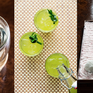 The Columbia Room's new spring cocktails include the Cherry Blossom Tea (l to r), An Early Morning Swim in Puerto Vallarta and the I Never Promised You a Zen Garden. (Photos: Scott Suchman)