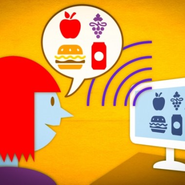 A prototype of a new speech-controlled nutrition-logging system allows users to verbally describe the contents of a meal. The system then parses the description and automatically retrieves the pertinent nutritional data. (Illustration: Jose-Luis Olivares/MIT)