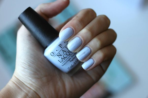 OPI's I am What I Amethyst is a soft periwinkle shade that is perfect for spring. (Photo: teddlicious.nl)