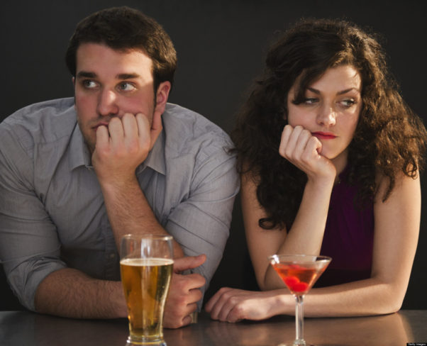 Bad date? Have a drink or two to make your date more attractive. (Photo: Getty Images)