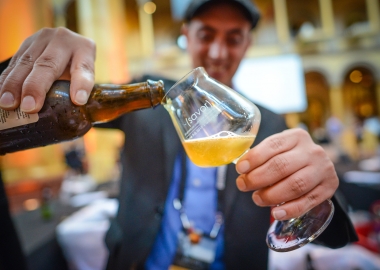 A craft beer representative pours at beer at last year's Savor. (Photo: Brewers Association)