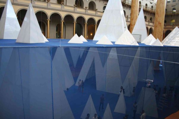 Icebergs, a display of more than 30 16- to 56-foot tall icebergs, wraps up this weekend at the National Building Museum. (Photo: Mark Heckathorn/DC on Heels)