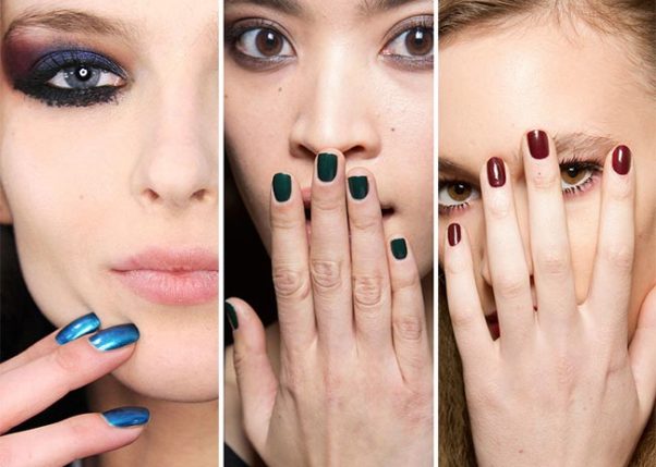 This year’s trending fall nail colors are more like you'd expect to find at Christmas than in autumn. (Photo: Fashionisers)