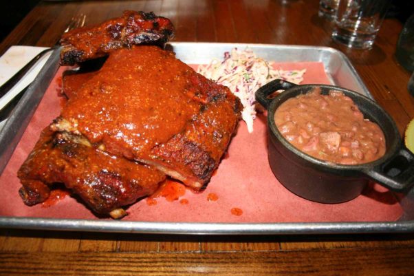 The St. Louis-style pork ribs at Due South were overpowered by the hickory smoke. (Photo: Mark Heckathorn/DC on Heels)