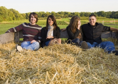 Hayrides during the day are less scary, but still festive! (Photo: usnewstravel.com)