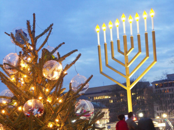The National Menorah will be lit at 4 p.m. on Dec. 25 and a new candle added each night for eight days. (Photo: washington.org)
