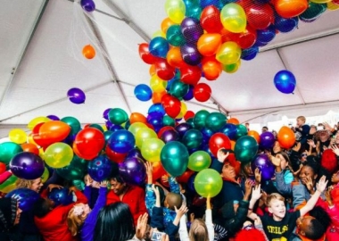 Noon Yards Eve at Yards Park features a balloon drop for the kids at noon on Saturday. (Photo: Yards Park)