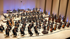 The Atlanta Symphon Orchestra performas at the Kennedy Center Friday as part of Shift. (Photo; Jeff Roffman)