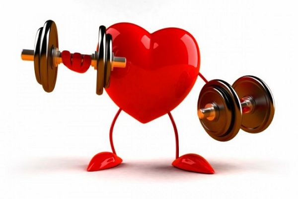 heart lifting weights