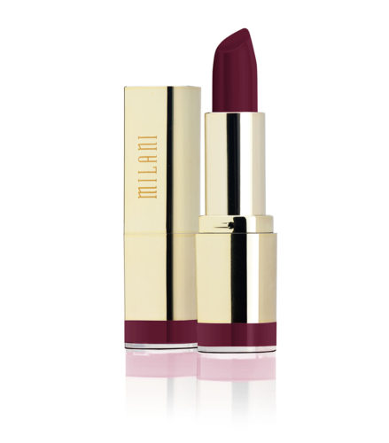 Color Statement Moisture Matte Lipstick in deep raspberry is the perfect blend of feminine and bold. (Photo: Milani)