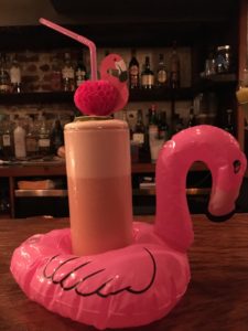 Dram & Grains new Two Pink Flamingo cocktails comes with two pink flamingos. (Photo: Dram & Grain)