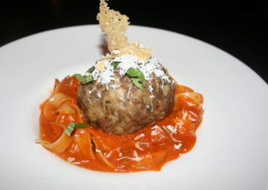 fettucini meatball bolognese