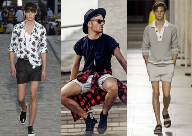 Shorts are staying above the knee this year and showing the thigh. (Photos: Paul & Joe/Klury/Hermes)