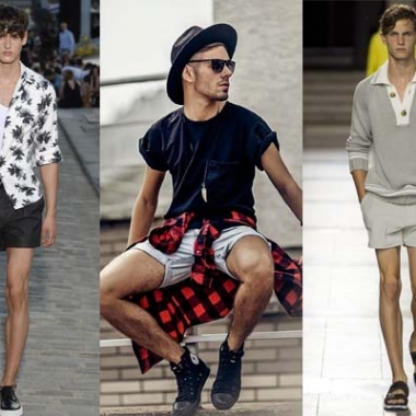 Shorts are staying above the knee this year and showing the thigh. (Photos: Paul & Joe/Klury/Hermes)