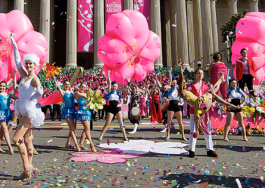 The National Cherry Blossom Festival Parade is Saturday along Pennsylvania Avenue NW starting at 10 a.m. (Photo: National Cherry Blossom Festival)